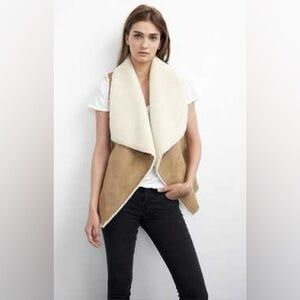The impeccable pig Faux Shearling Vest Womens Size M/L